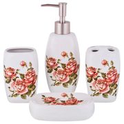 Набор для ванной комнаты корейская роза 4 пр. (кор=12комп.)