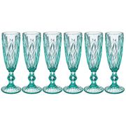 Набор бокалов для шампанского ромбо 6шт. серия muza color 150мл. / в=20 см. (кор=4наб.)