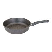 Сковорода agness глубокая с антипригарным мраморным покрытием, серия granite, 24х6,1см