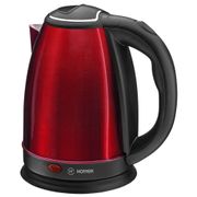 Чайник электрический из нерж.стали hottek ht-970-202 1,8л, 1800 вт красный (кор=12шт.)