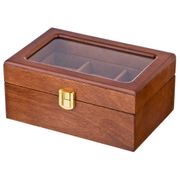 шкатулка для часов с 3-мя отделениями 18,2*12,7*8 см (кор=24шт.)