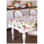 скатерть верона,140х180см,цветы ,кружево,100% хлопок
