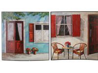 КОМПЛЕКТ КАРТИН ИЗ 2 ШТ.А+В 38*38 СМ. (КОР=2КОМП.)534016