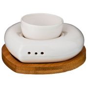 НАБОР ДЛЯ ЗАВТРАКА 2ПР.: ПОДСТАВКА ДЛЯ ЯЙЦА + СОЛОНКА НА ПОДСТАВКЕ 10*9,5 СМ ВЫСОТА=4,5 СМ (КОР=54НА