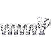 НАБОР ДЛЯ СОКА/ВОДЫ "MUZA" 7ПР.: КУВШИН 1500 МЛ + 6 СТАКАНОВ 300 МЛ (КОР=4НАБ.)   195-151