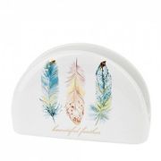 Салфетница "Перья" 12,5*3,5*8 (подарочная упаковка) 1750179