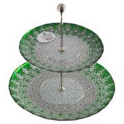 ЭТАЖЕРКА "ХЮРРЕМ ИЗУМРУД" 21/28см белая упакова 17190/1769