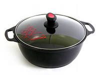 Жаровня 3л а/п со стекл.кр.(5шт) - ж34а