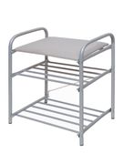 Банкетка 1" (500х330х450) винил СЕРЕБРО Б1/С