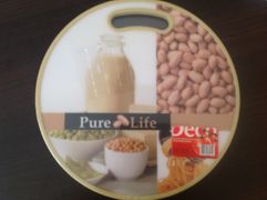 Доска кухонная 35*1.2 из пластика круглая с фотоизображением HH3535Y