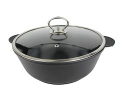 Жаровня 28см КЛАССИК а/п, с крышкой(3) ЖСЛ-28