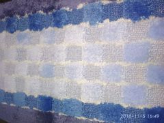КОВРИК 40*60 "ПЕШКИ"(голубой/синий) 100% polypropylene 286