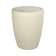 Контейнер для мусора "Плетёнка" 8л (с крыш.)(уп.5) М1790