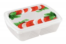 Контейнер для холодил. и СВЧ c декором "FRESCO" 1.25л  арт.С11135