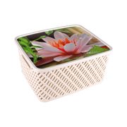 Корзина универсальная "Кувшинка" с крышкой Малая (уп.10) Альтернатива М3823