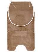 НАБОР КОВРИКОВ ГАРМОНИЯ коричневый 3 ШТ 100% cotton 243