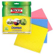 Набор салфеток целлюлозных для посуды, 3 шт ДОМУС, арт. 72091 72091