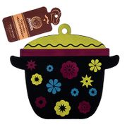 Подставка термостойкая из силикона "Кастрюлька" 19,5*16,5 см Marmiton /144/24  17206