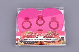 СИЛИКОНОВАЯ ФОРМА ДЛЯ ЛЬДА 14*12 СМ.ВЫСОТА=2 СМ.(КОР=144ШТ.)710189