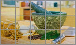 Стикер защитный на кафель "Ступка для специй" 45х75 см Marmiton 240/24  17103