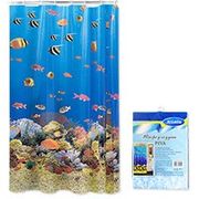 Штора для душа п/э 180*180 см PEVA 12 колец арт. Р6. 22111 Антелла 22111