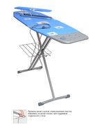 Доска глад-фанера "Ника8авт" (1220*400), регул. выс, европод. под утюг, подрукав,розетка,полка д/б Н