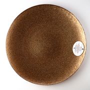 Тарелка плоская 28см БЛЕСК бронзовая (в подарочной упаковке)38528P/4