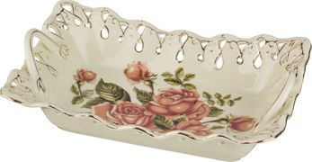 Конфетница розы 23*15*7 см (кор=12шт.)