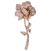 Золотая роза со стразами 