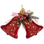 Декоративное панно колокольчики цвет:красный 20 см без упаковки (кор=84 шт.)