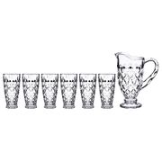 Набор для сока/воды muza 7пр.: кувшин 1500 мл + 6 стаканов 300 мл (кор=4наб.)