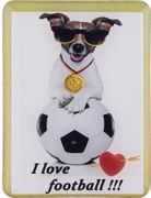 Магнит i love football 4,5*6 см. (мал=24шт./кор=288 шт.)