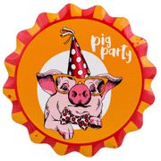 Подставка под горячее с пробковой основой pig party диаметр=11 см (кор=144 шт.)
