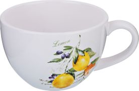 Бульонница итальянские лимоны 500 мл. 14,7*12,7*8,2 см. (кор=36шт.)