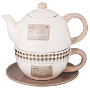 Набор шотландка чайник и чашка 350/350 мл. 14,5*14,5*13,9 см (кор=18набор.)