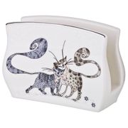 Салфетница котики 12*4 см высота=8 см. (кор=72шт.)