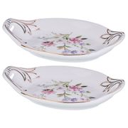 Набор блюдец для лимона из 2 шт. кипрей 12*7*2 см. (кор=144набор.)