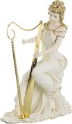 Статуэтка декоративная девушка с арфой высота=37 см.