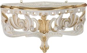 Консоль угловая белая 34*28 см. высота=28 см.