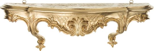 Консоль позолоченная 49*14 см. высота=14 см.