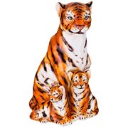 Декоративное изделие тигр с тигрятами 36*34см. высота=57см. 