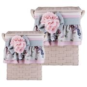 Набор корзин из 2 шт. 44*34*50/38*26*45 см. без упаковки