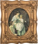 Картина полотно 19*23 см. багет 31*36 см.