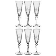 Набор бокалов для шампанского из 6 шт.мелодия 150 мл.высота=22 см.