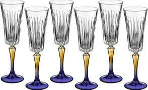 Набор бокалов для шампанского из 6 шт. джипси 210 мл. высота=24 см. (кор=1набор.)