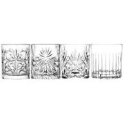 Набор стаканов из 4 шт. миксолоджи 310/320/310/360 мл. высота=9 см.