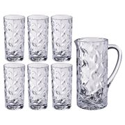 Набор для сока 7 пред. лаурус графин 1200 мл + 6 стаканов 320 мл высота=23/14 см (кор=2набор.)