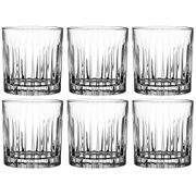 Набор стаканов для виски из 6 шт. timeless 300мл. высота=9см.