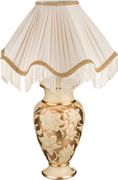Светильник настольный + абажур бежево-золотой е27 диаметр=50 см. высота=72 см. (кор=1шт.)
