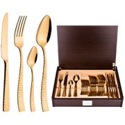 Набор столовых приборов palace martellato treasure honey на 6 персон 24 пр.